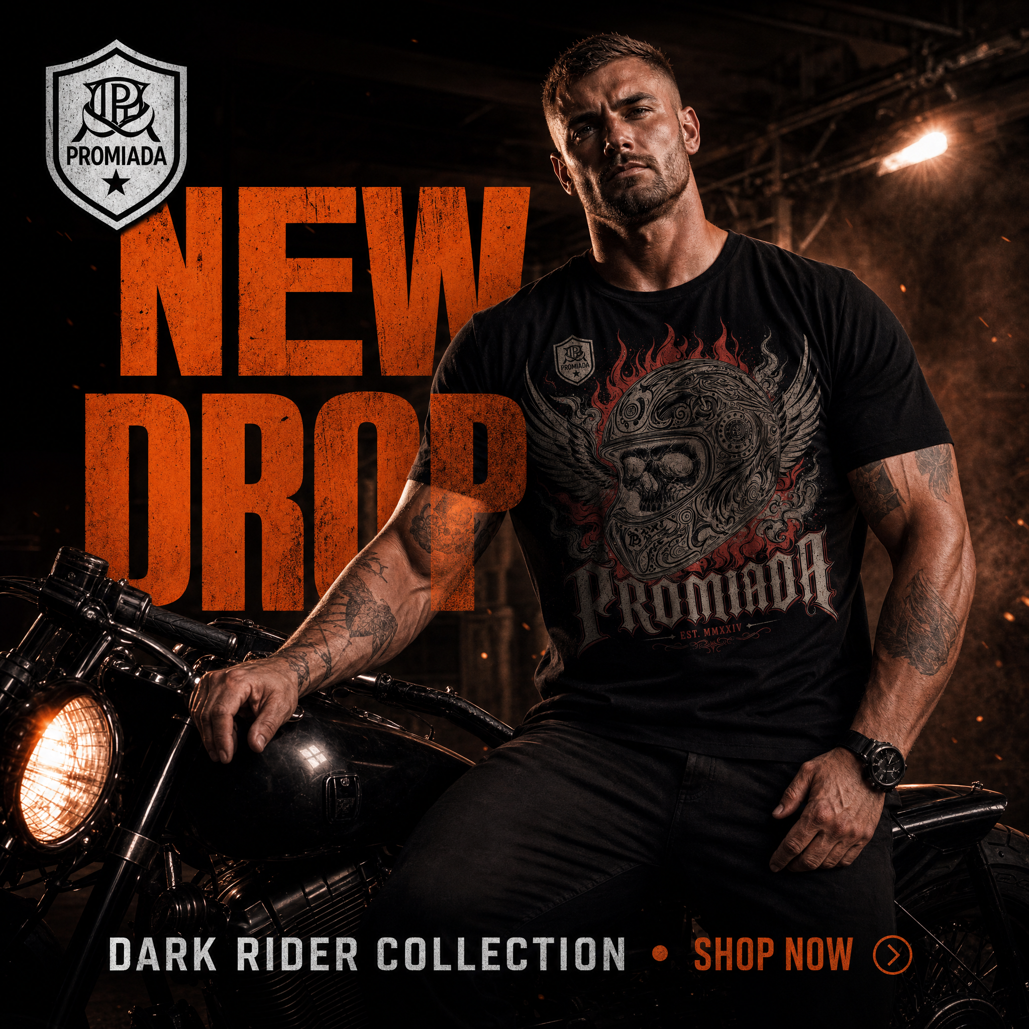 Skull Flame T-Shirt 4