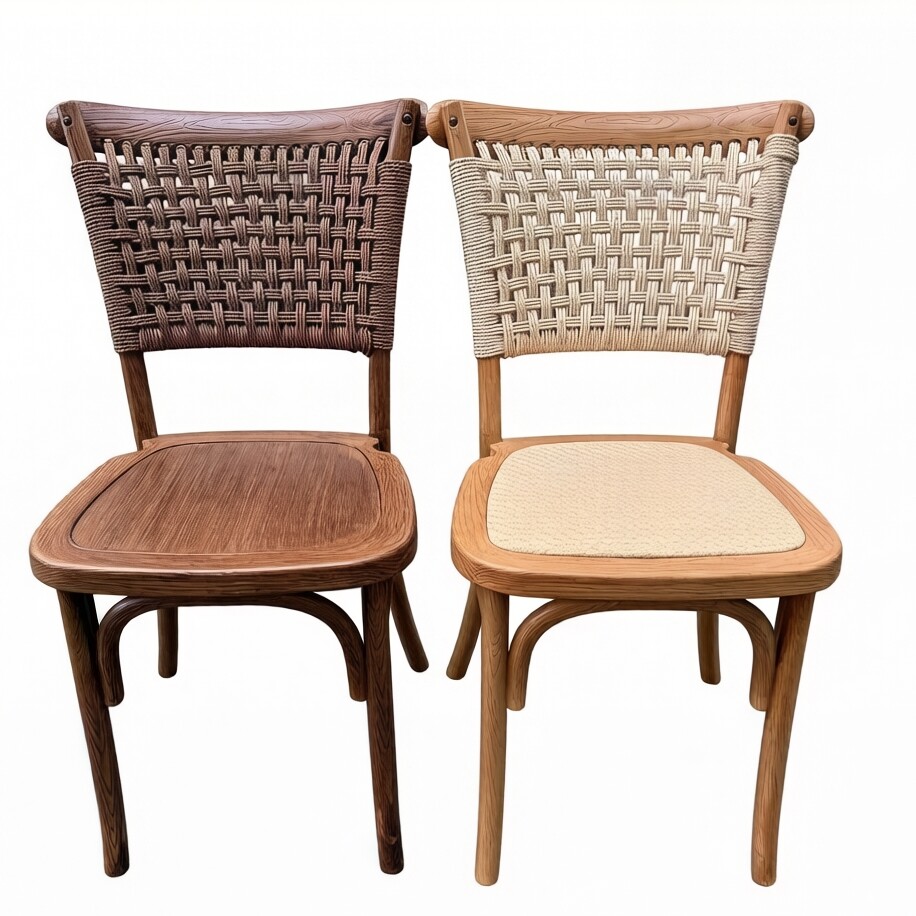 Wooden Look Like Resin Plastic Event Chair Series 04 - view 3