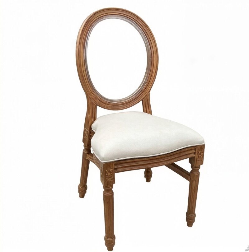 Wooden Look Like Resin Plastic Event Chair Series 01 - view 3