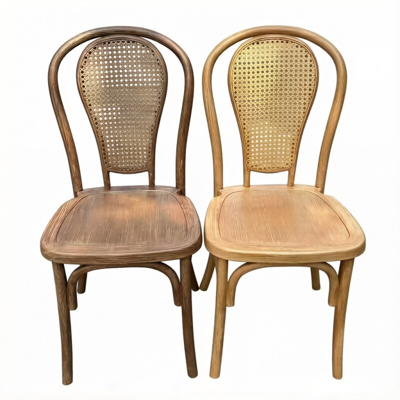 Wooden Look Like Resin Plastic Event Chair Series 04 - view 4