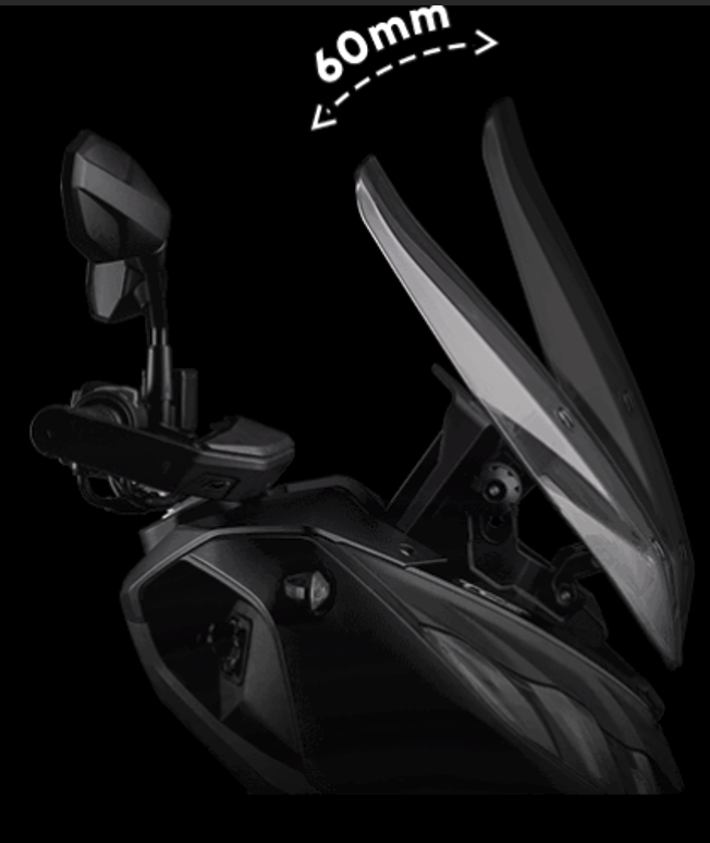 Two-stage manually adjustable windshield