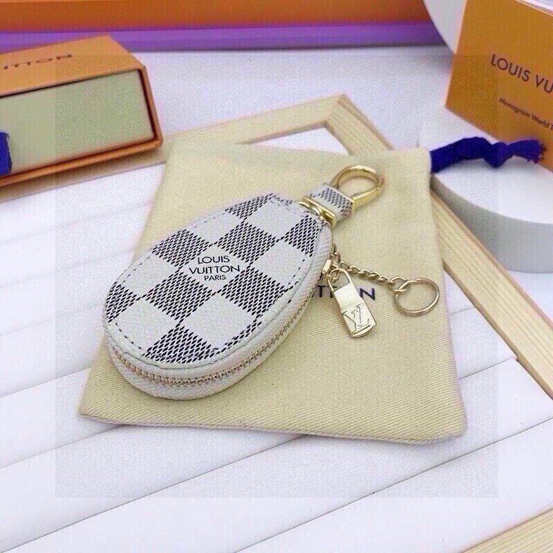 Louis Vuitton Louis Vuitton Damier Azur Mini Pouch Keychain