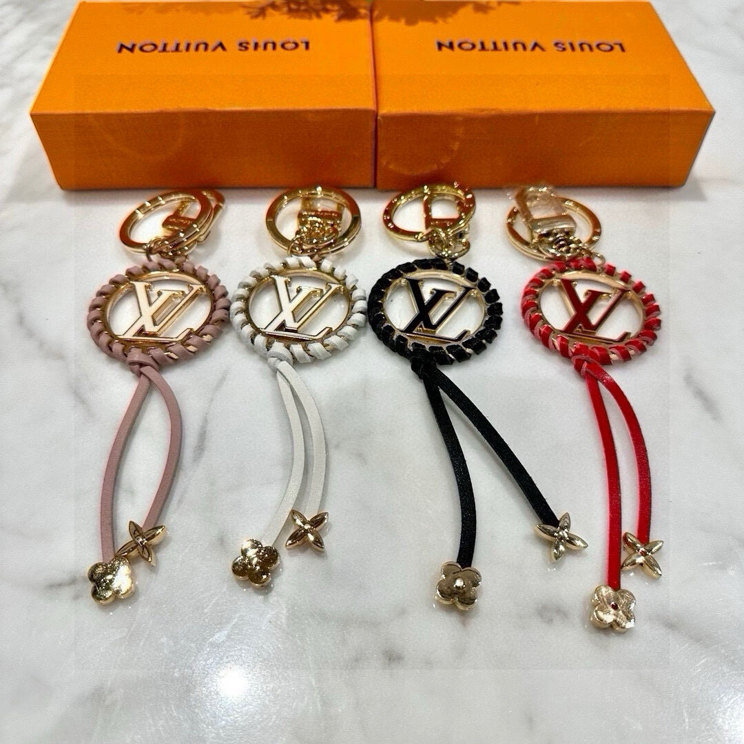 Louis Vuitton Louis Vuitton Woven Ring Floral Keychain