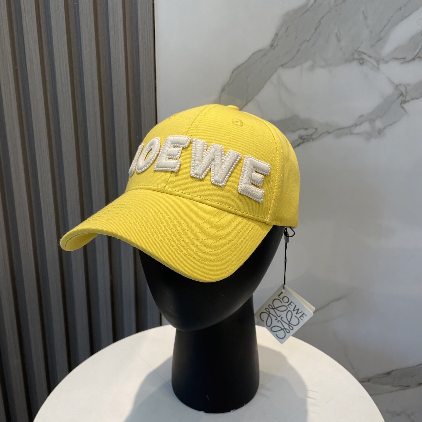 Loewe  Loewe Yellow 3D‑Letter Embroidered Baseball Cap