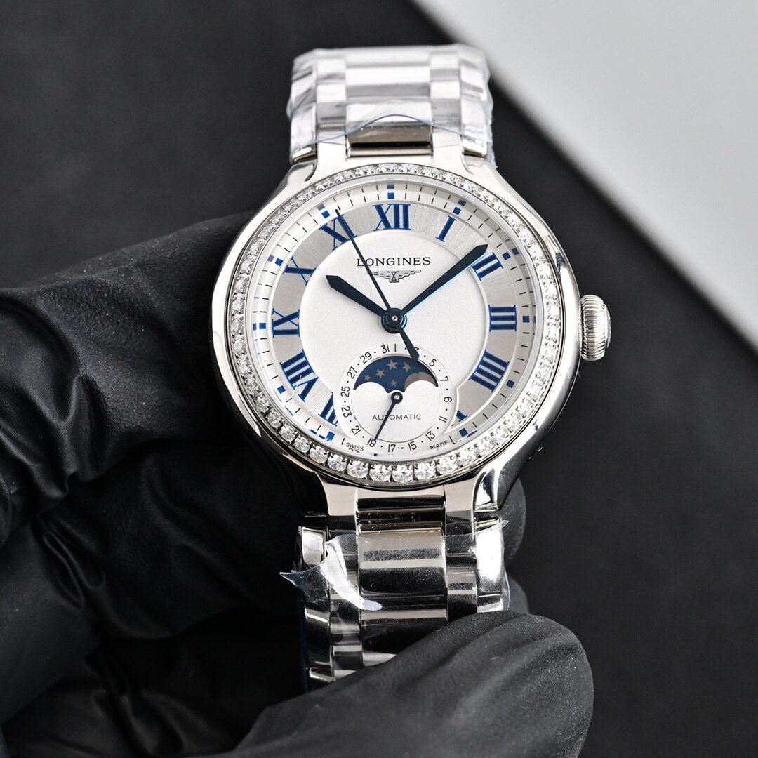 Longines  Longines Primaluna Diamond Moonphase Ladies Watch