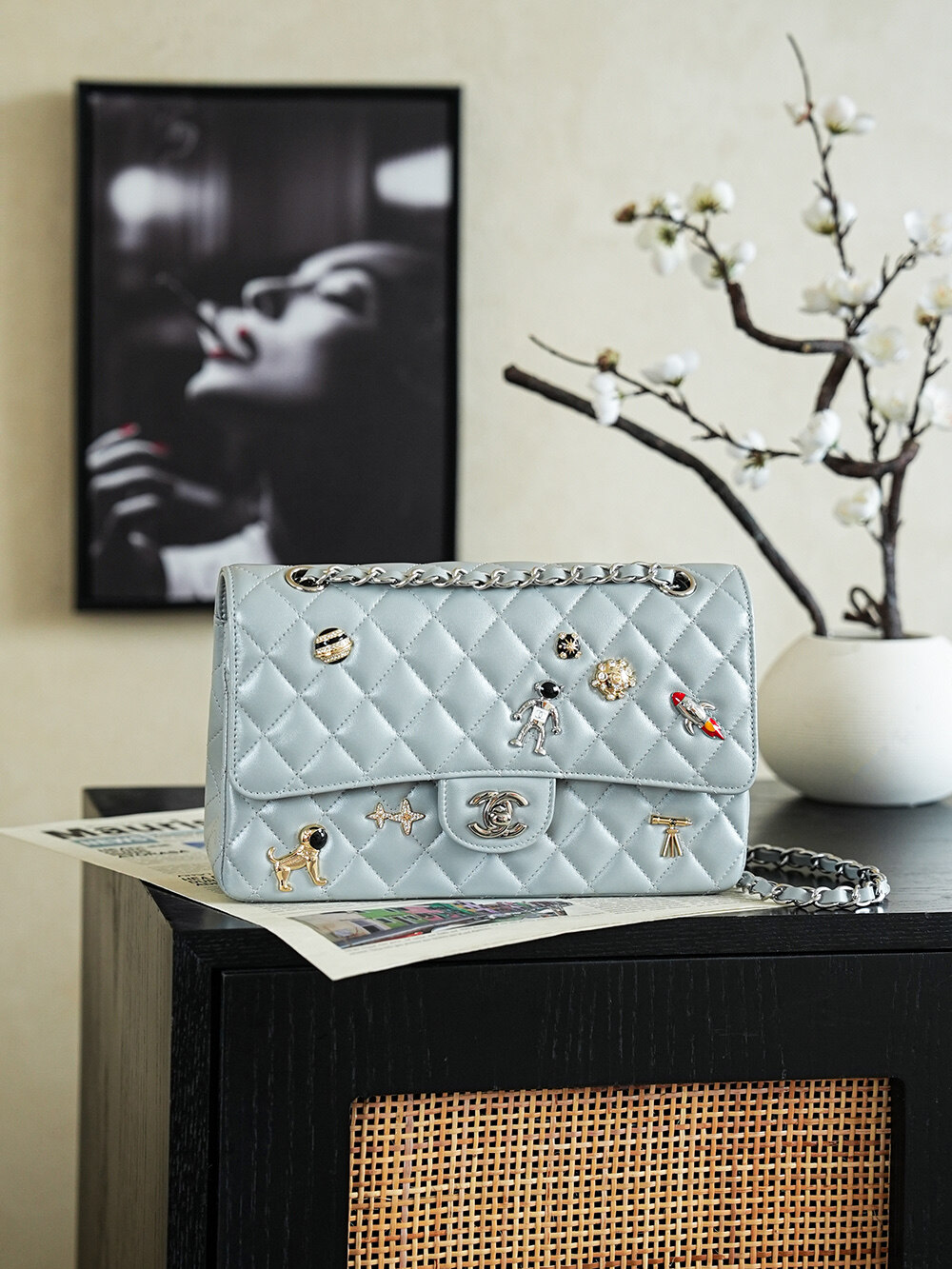 Chanel Chanel CF Space Charms Limited Edition Quilted Flap Bag