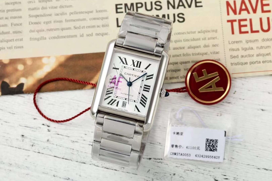 Cartier Cartier Tank Steel Bracelet Roman Dial Automatic Men's Watch