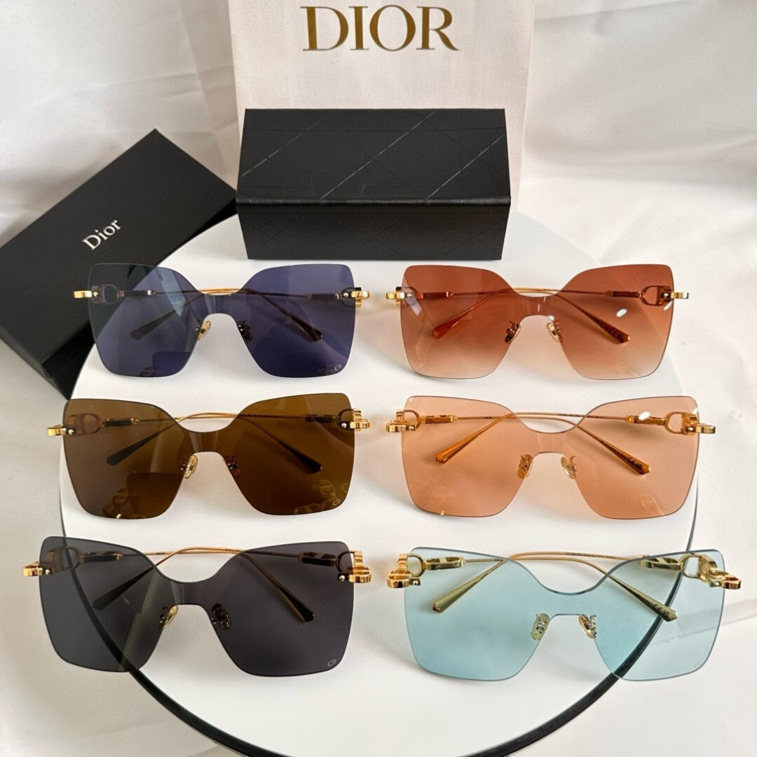 Dior Dior Rimless Metal Polygonal Women Sunglasses