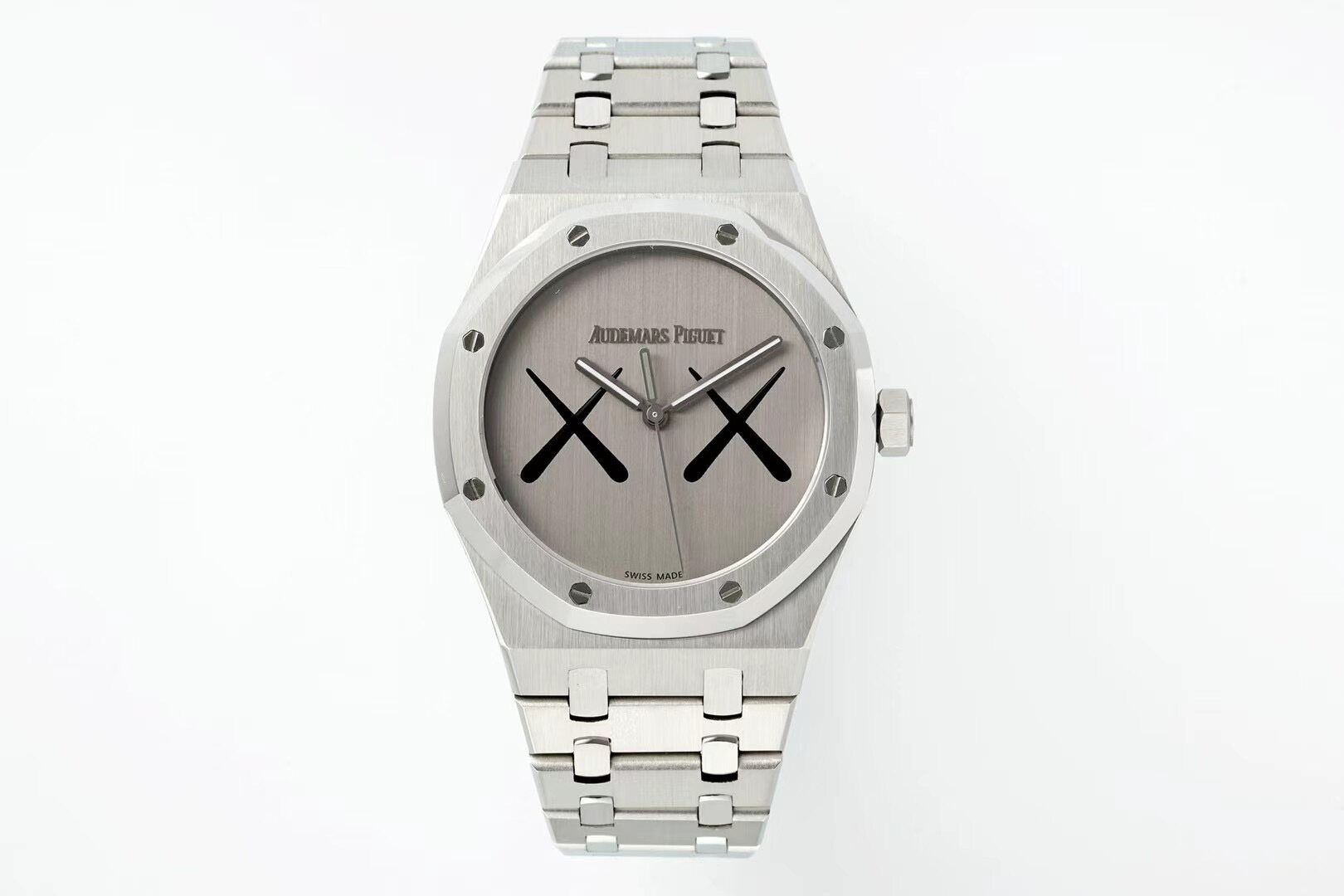 Audemars Piguet Audemars Piguet Royal Oak KAWS Collaboration Steel Grey Dial X‑Markers Steel Bracelet Watch