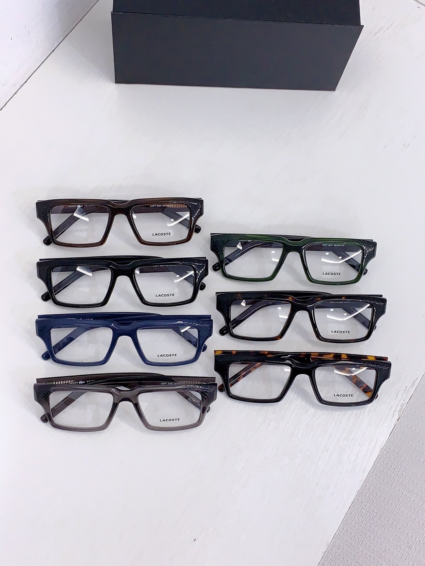 Lacoste Lacoste Retro Rectangular Acetate Optical Eyeglass Frame