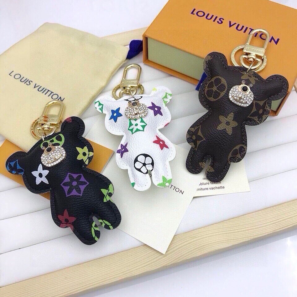 Louis Vuitton Louis Vuitton Bear Crystal Charm Keychain