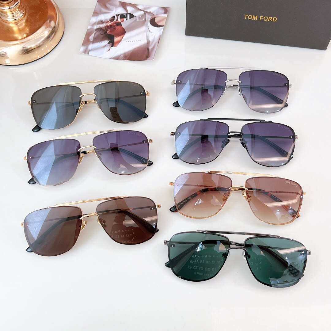 Tom Ford Tom Ford Aviator Metal Sunglasses