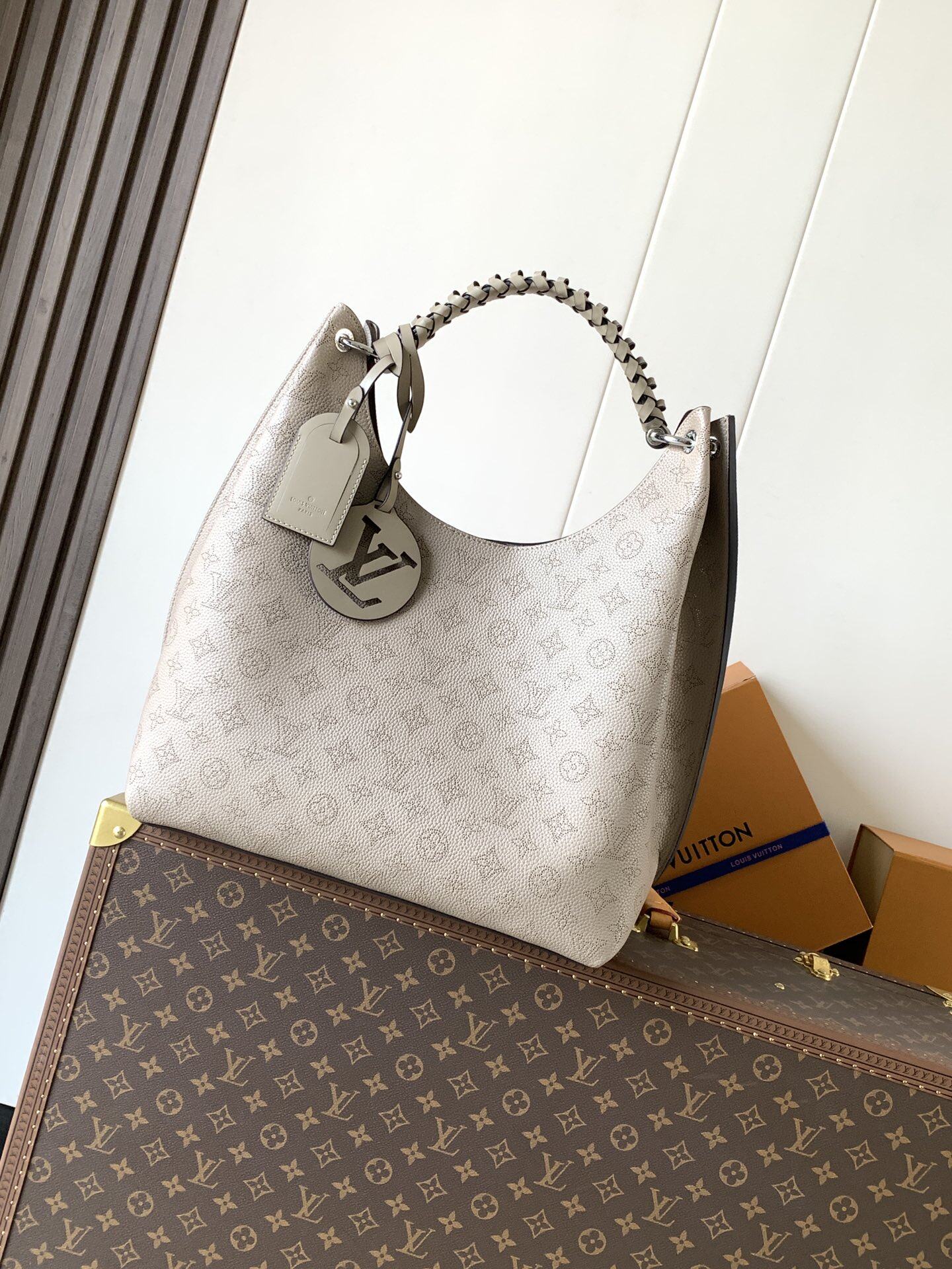 Louis Vuitton LV Sac Carmel Handbag Light Brown