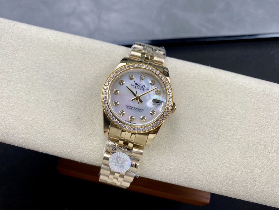 rolex-lady-datejust-solid-yellow-gold-diamond-bezel-mop-dial-jubilee-bracelet-watch Rolex Lady-Datejust Solid Yellow Gold Diamond Bezel MOP Diamond Dial Jubilee Bracelet Ladies Watch