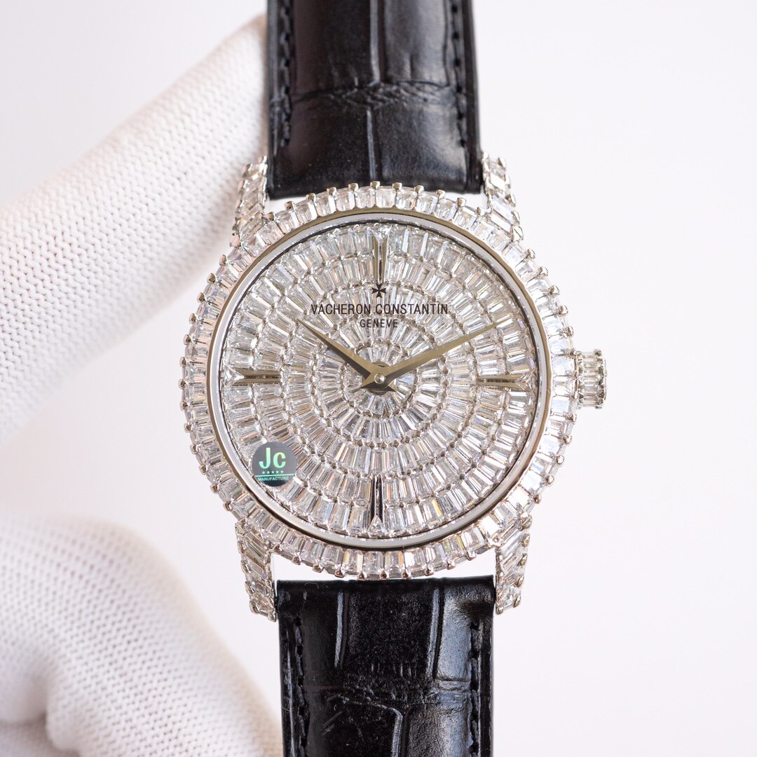 Vacheron Constantin  Vacheron Constantin Patrimony White Gold Full‑Diamond Ladies Watch