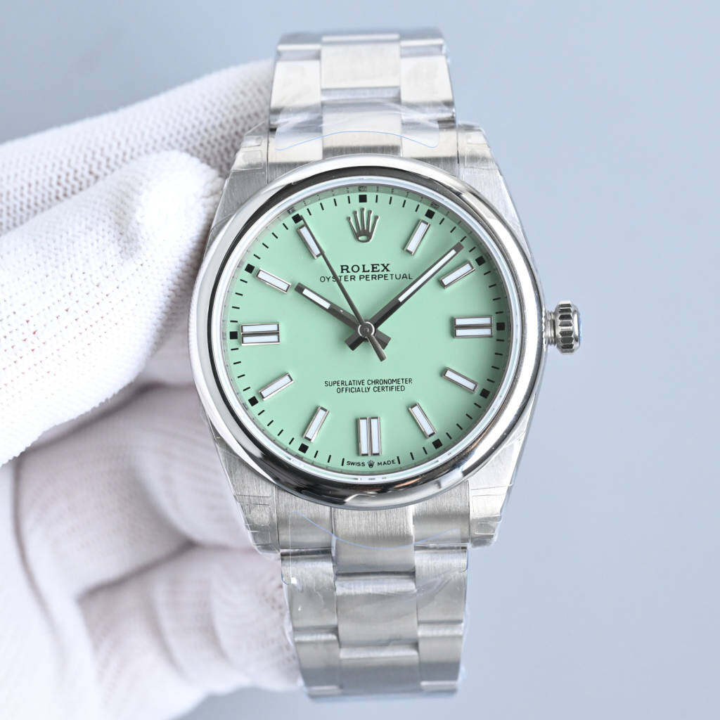 Rolex Rolex Oyster Perpetual Mint Green Dial Steel Oyster Bracelet Automatic Watch