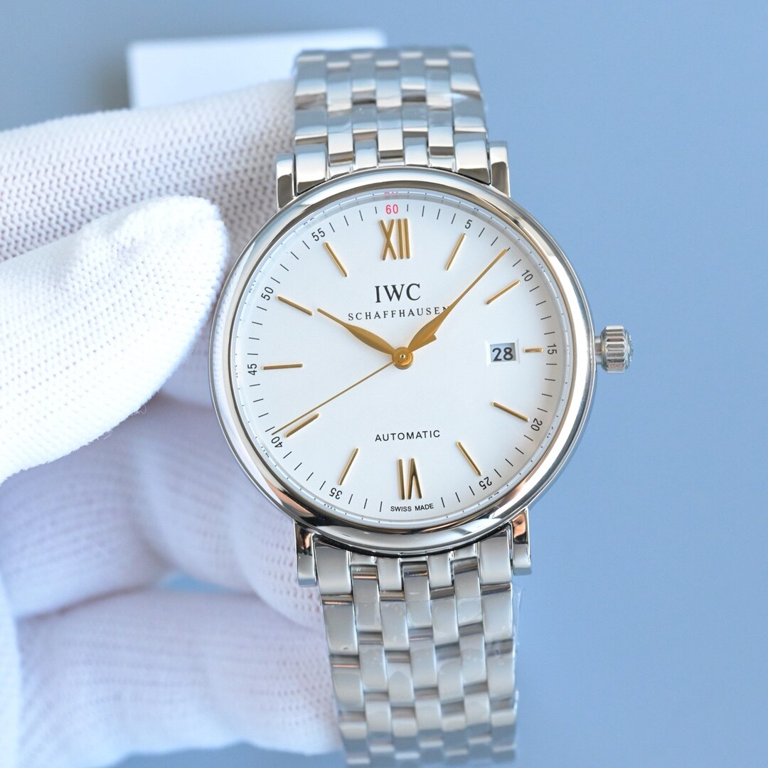 IWC IWC Portofino White Dial Steel Bracelet Automatic Men Watch