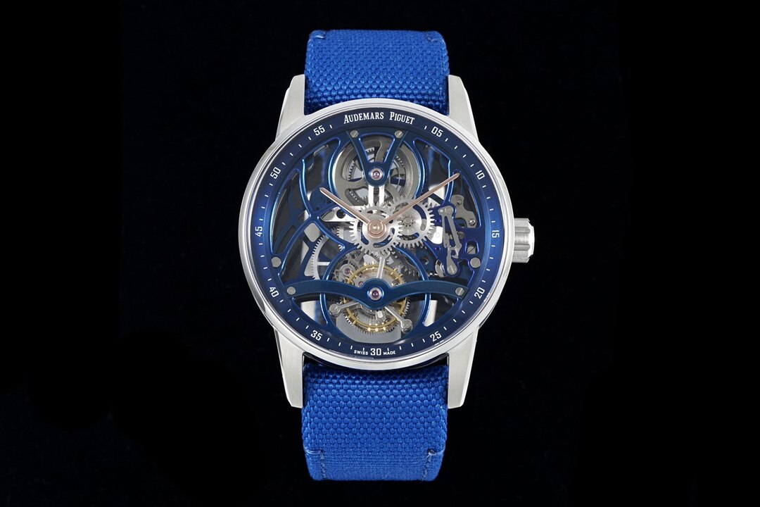 Audemars Piguet Audemars Piguet CODE 11.59 Steel Skeleton Blue Dial Blue Fabric Strap Watch