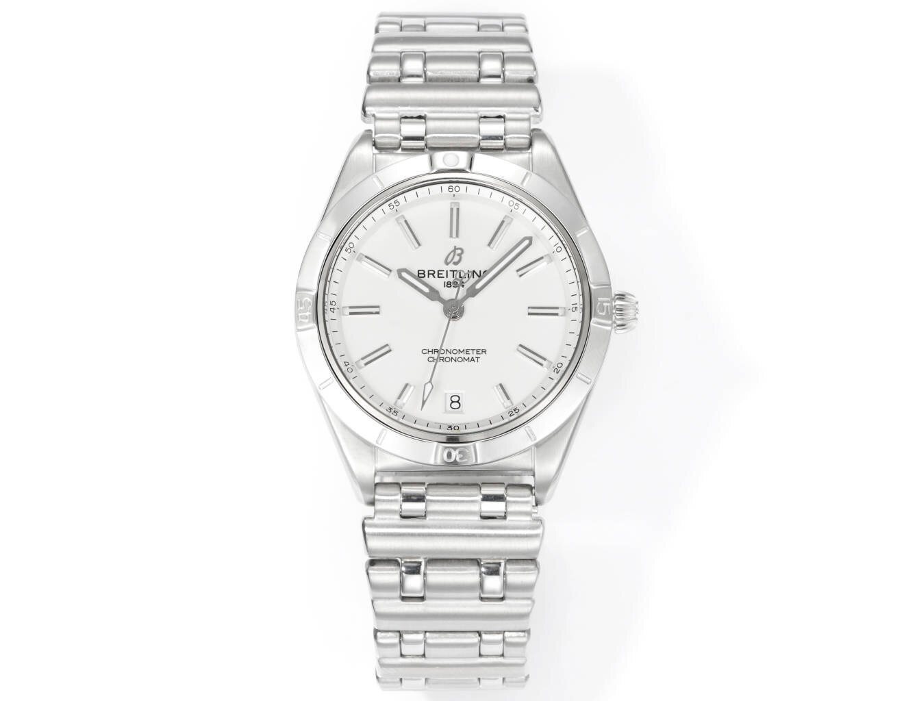 Breitling Breitling Chronomat White Dial Steel Bracelet Ladies Watch