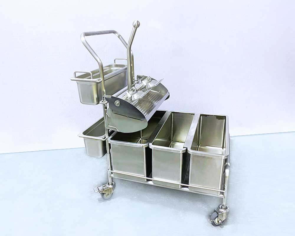 Stainless Steel Utility Cart – Shanghai Hengze Biotechnology GMP Cleanroom Product