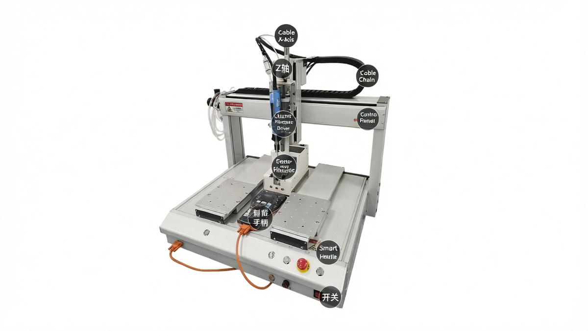 Standard Dual Station Blowing Screwdriving Machine