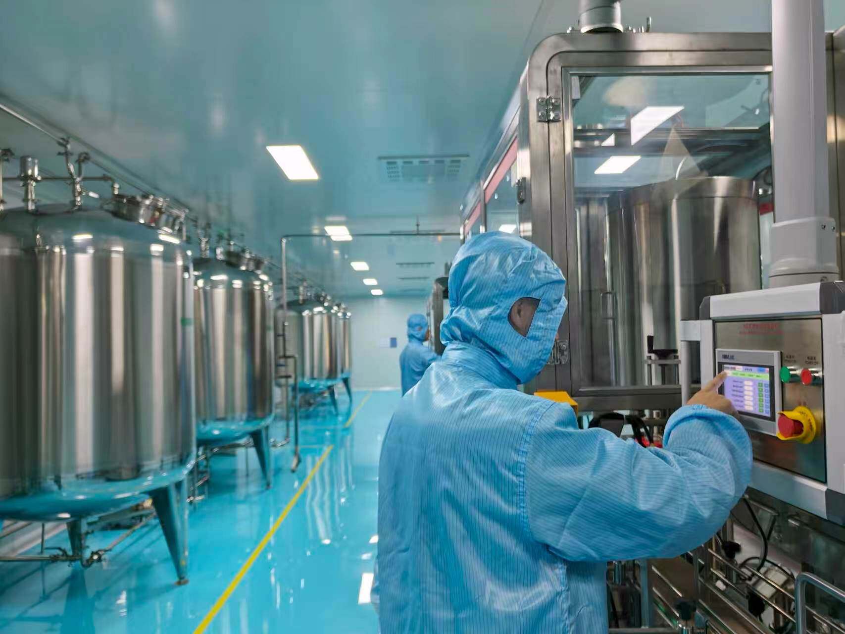 Laboratory staff testing samples