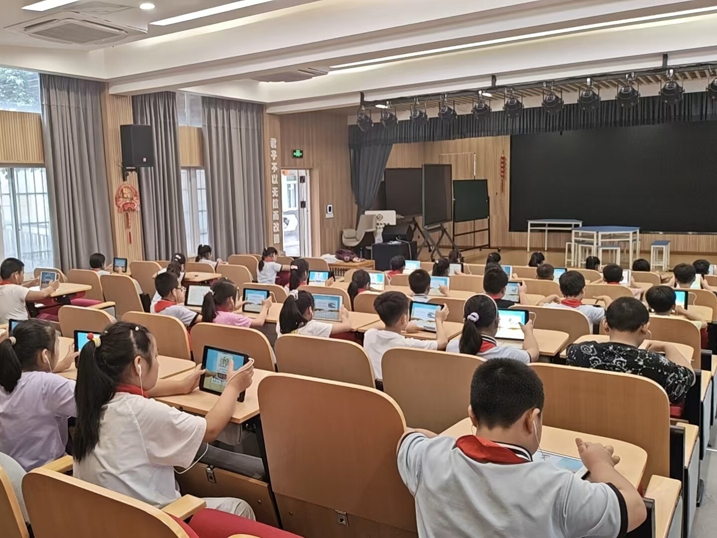 学生测评现场
