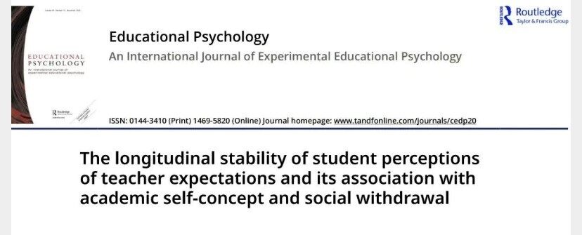 学术动态 | 思来氏最新研究刊登于 Educational Psychology