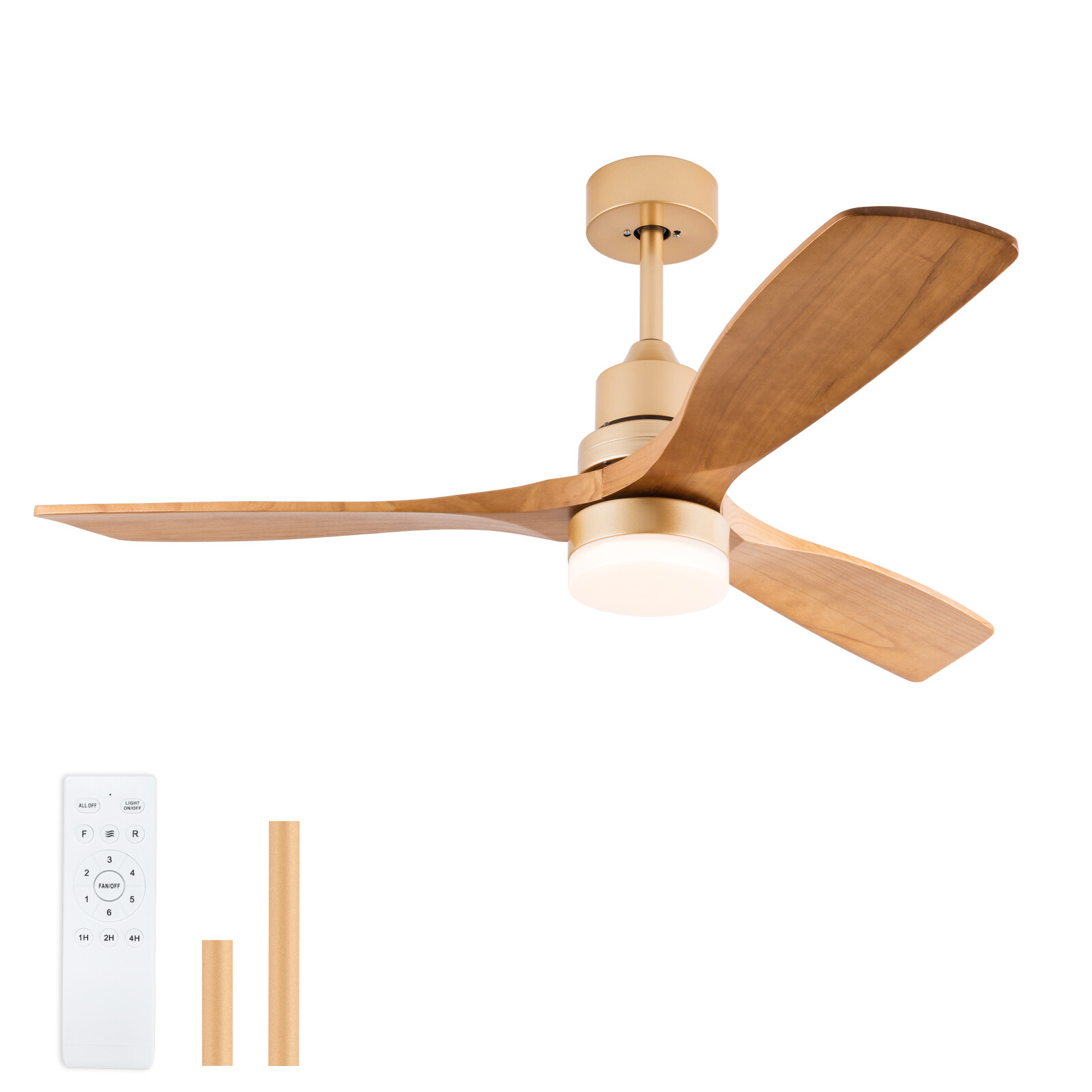 US Stock - Solid Wood Ceiling Fan