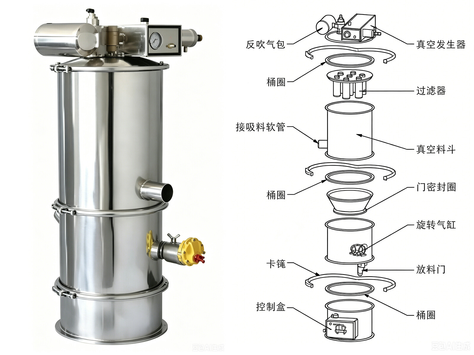 Vacuum Conveyor Component Description