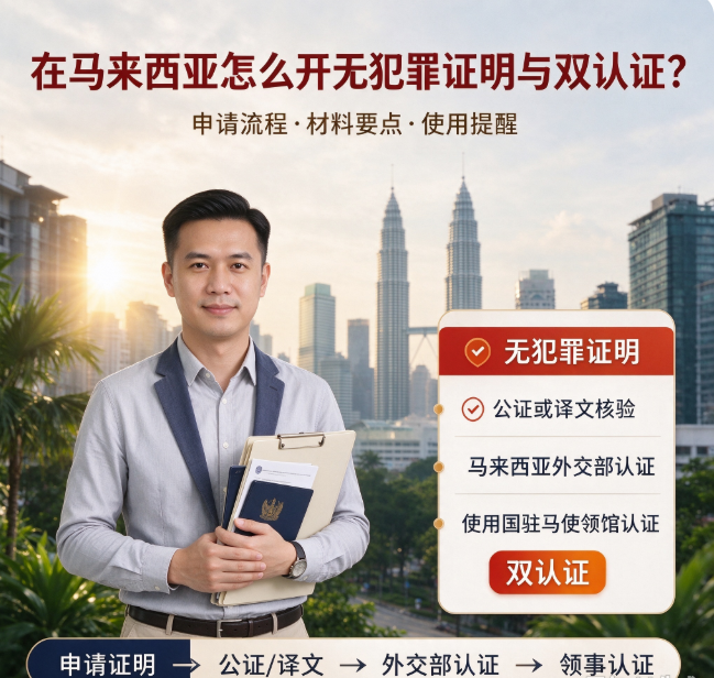 马来西亚无犯罪证明怎么开？完整双认证办理攻略 - 马来西亚相关文章