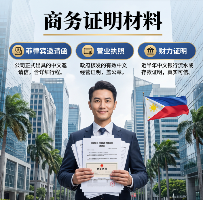 柳州老板办菲律宾商务签证需要什么材料？最新清单 + 本地办理指南 - 菲律宾配图