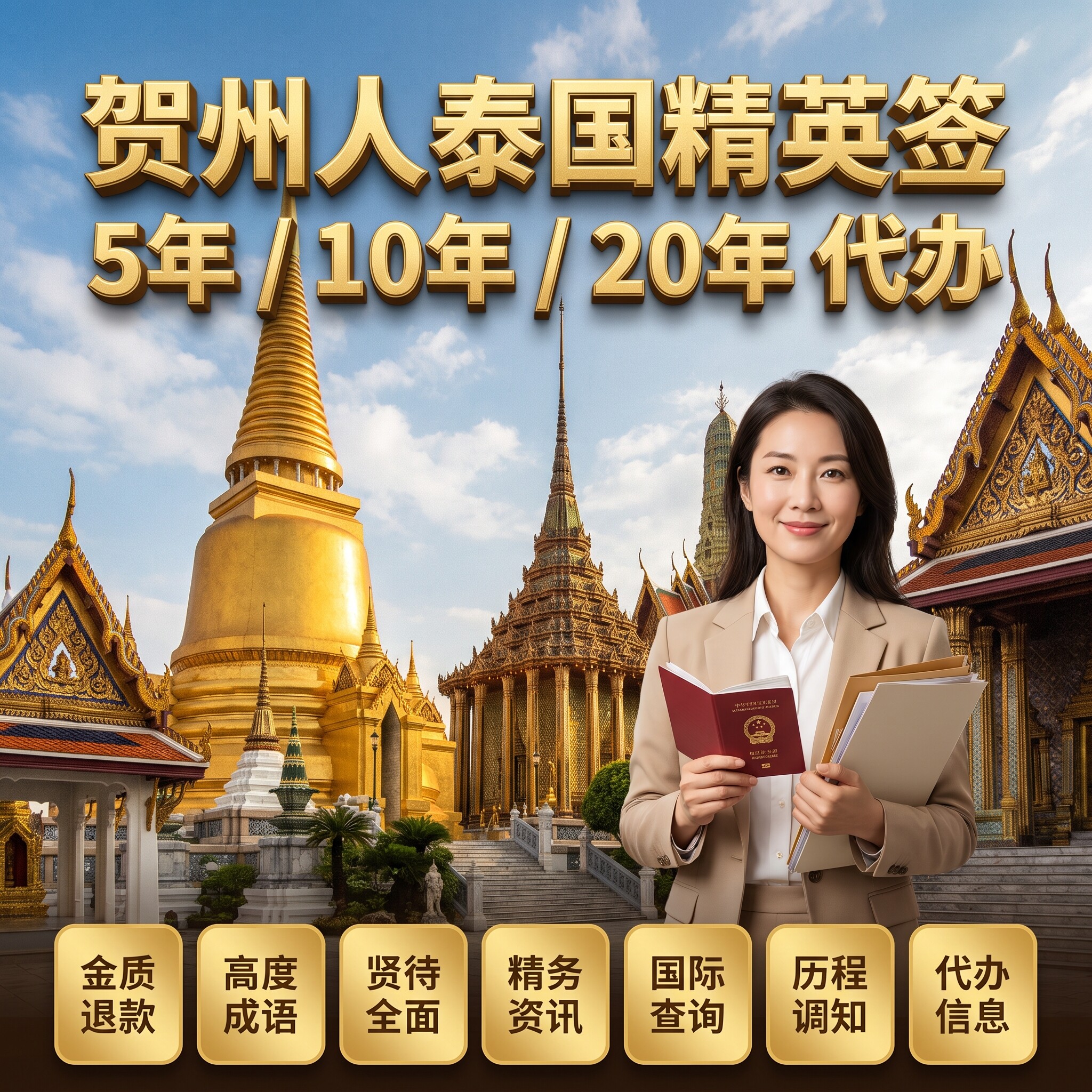 贺州人泰国精英签 5/10/20 年代办 | 广西长期旅居专属一站式方案 - 泰国精英签证