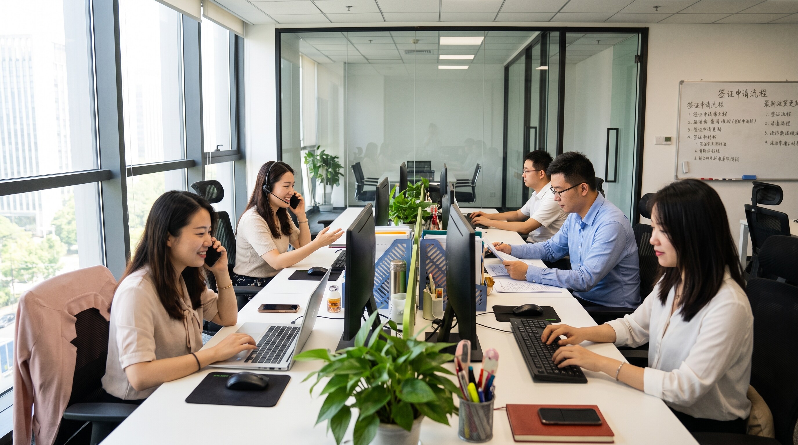Phitai Tourist Visa Consultation Team Office Environment – Professional Visa Services