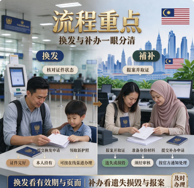 马来西亚护照换发和补办的条件是什么？ - 马来西亚配图