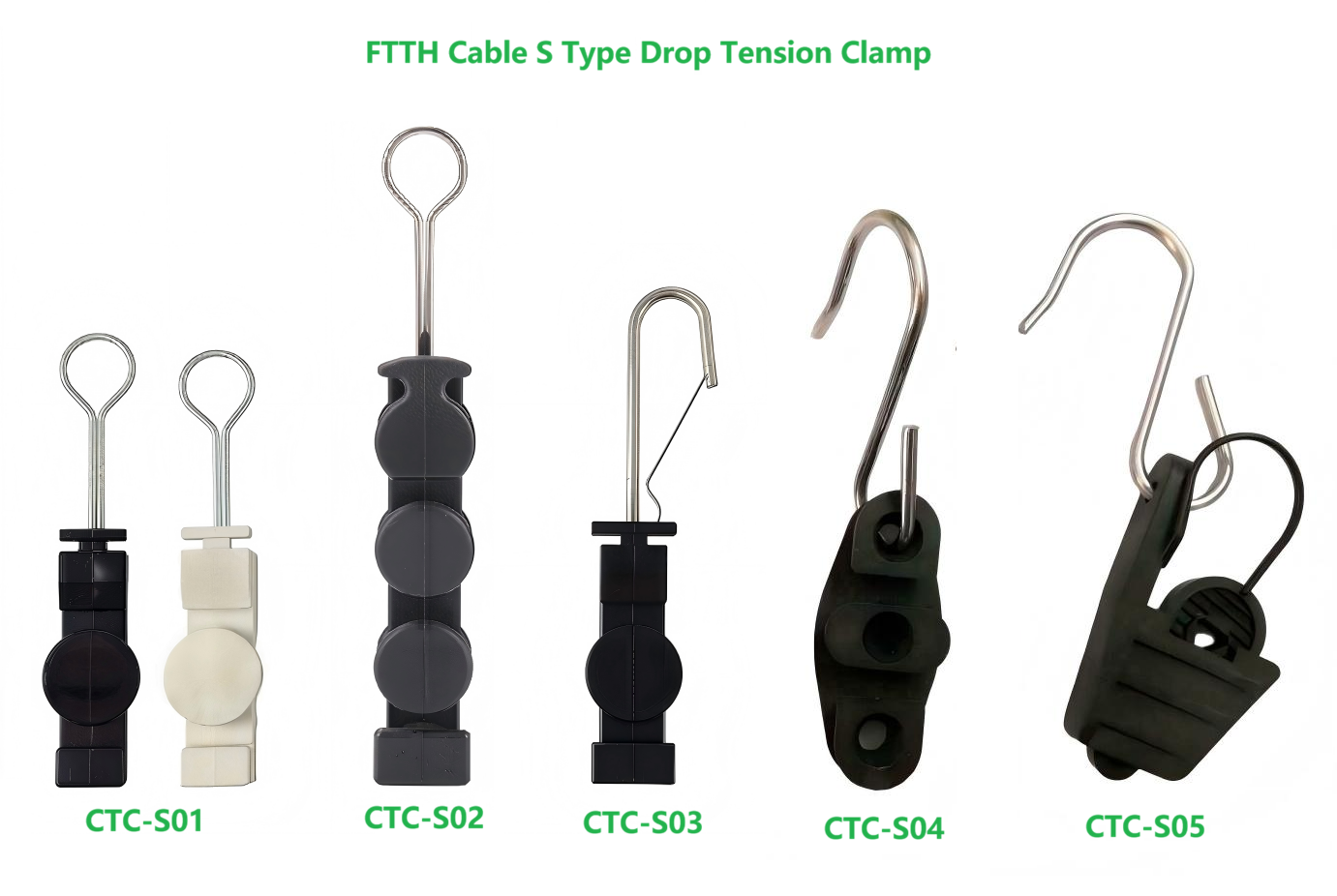 FTTH Drop Cable Tension Clamp S Type