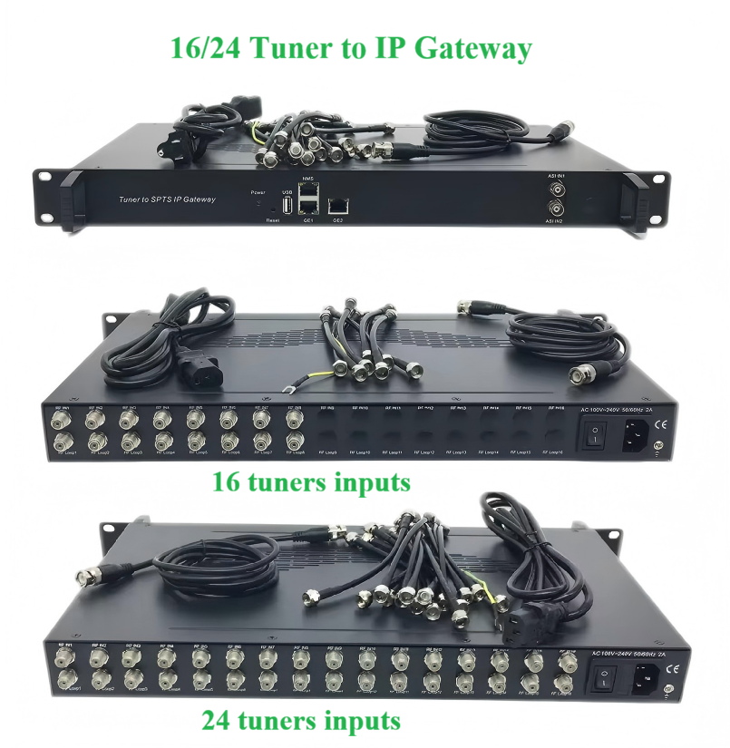 Satellite TV 16/24 Tuner to IP Gateway