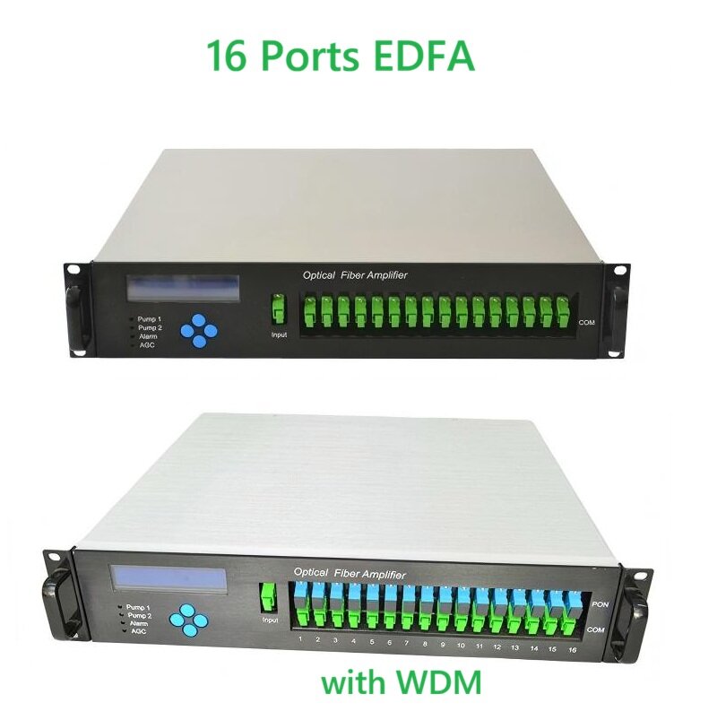 16 Ports Optical Fiber Amplifier EDFA