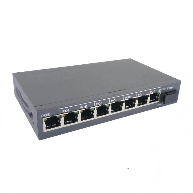 10/100/1000Mbps 8-Port POE switch (8*POE+1*Fiber)