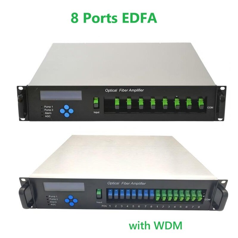 8 Ports Optical Fiber Amplifier EDFA