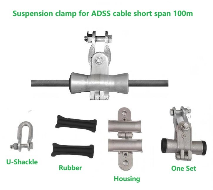 ADSS Suspension Clamp for cable span 100m