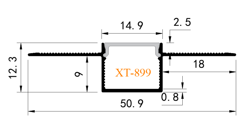 XT-899 Dimension