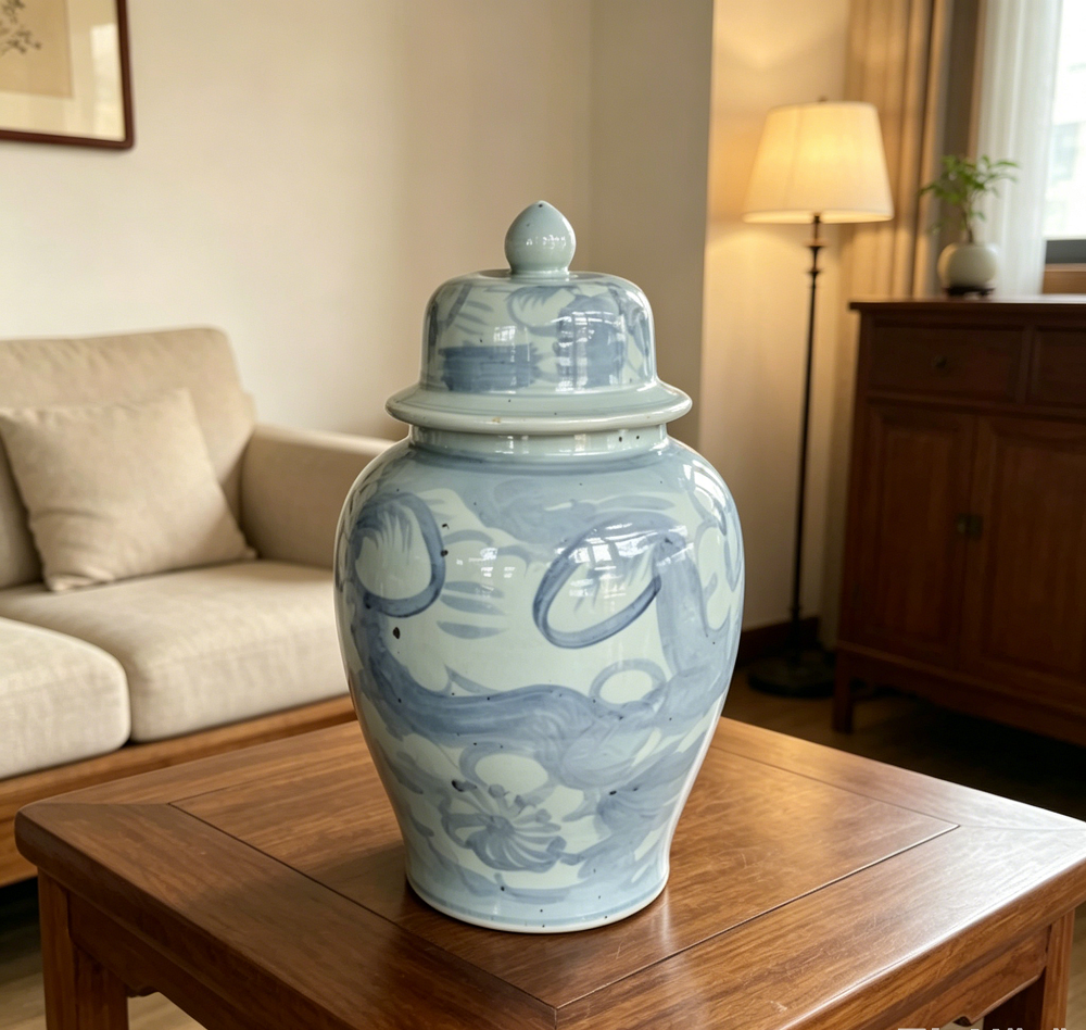 Antique Blue and White Vase