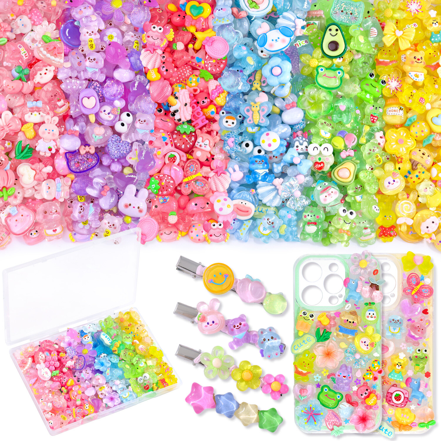 Glitzest Gradient Color Craft Charms - Image 1