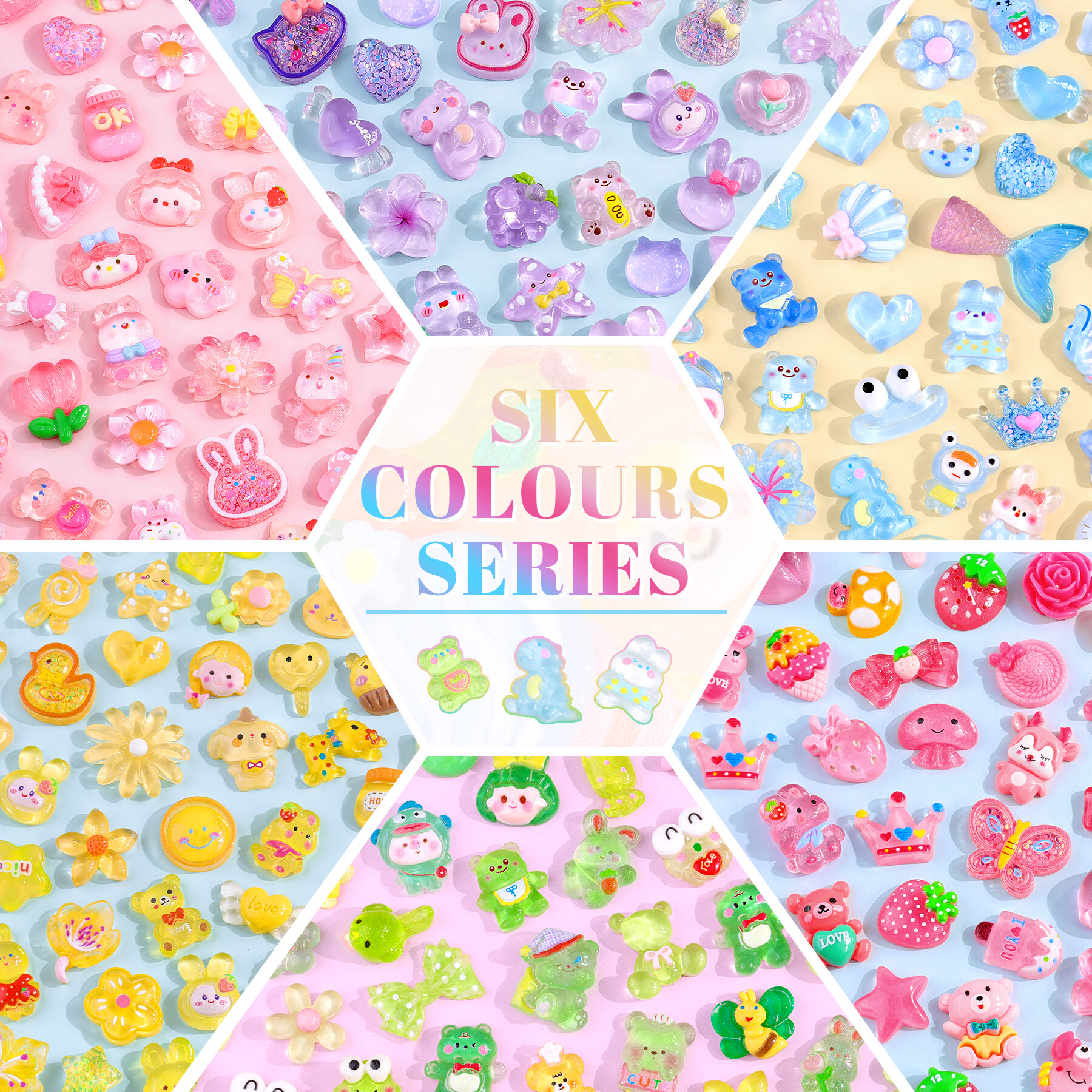 Glitzest Gradient Color Craft Charms - Image 2