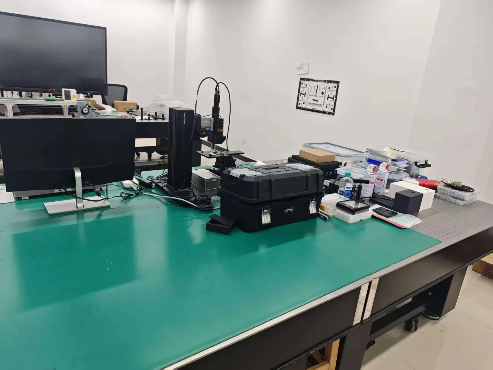 optical laboratory interferometric testing setup