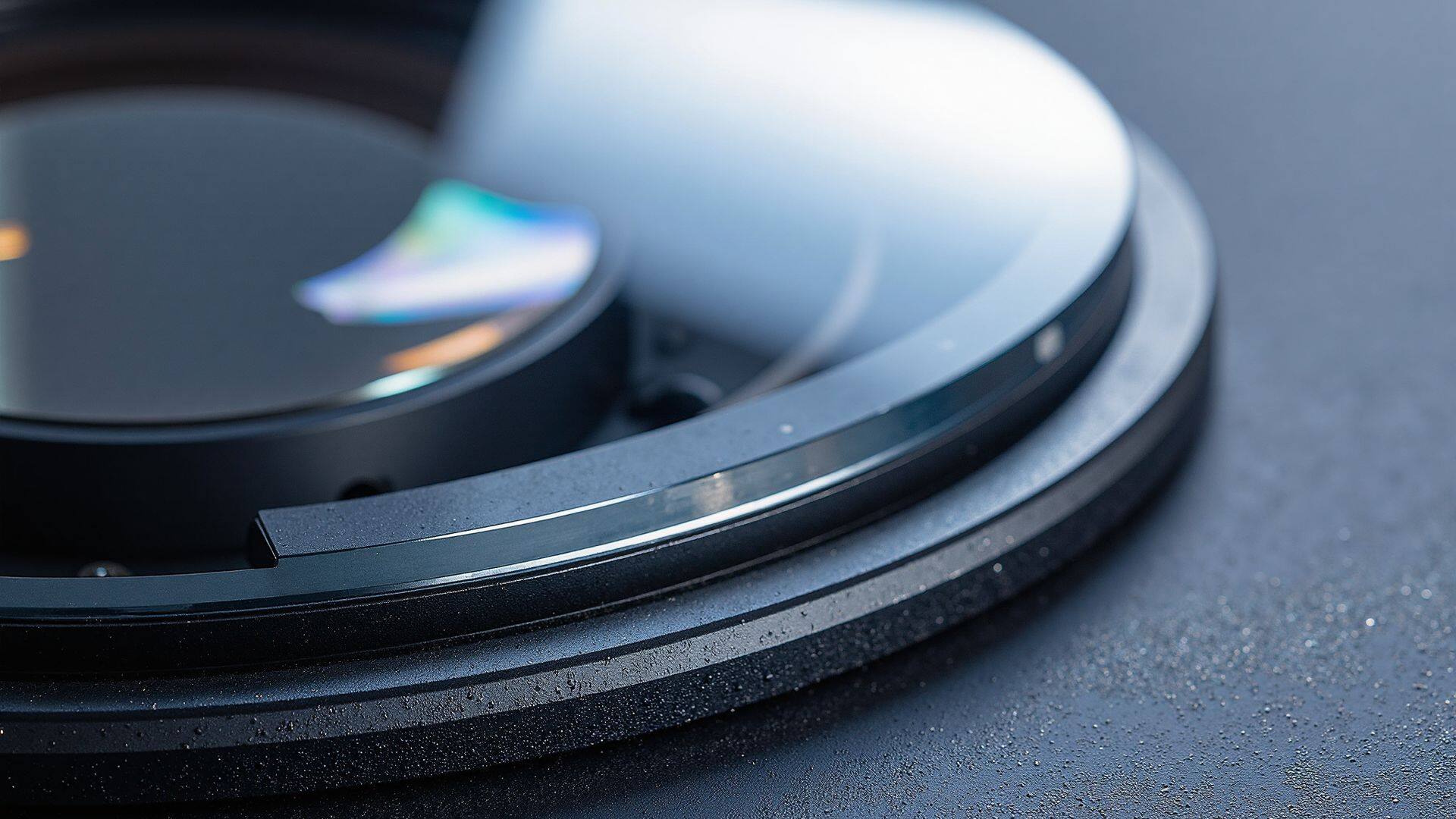 Precision optical lens with thin-film coating manufactured by Aptus Optics
