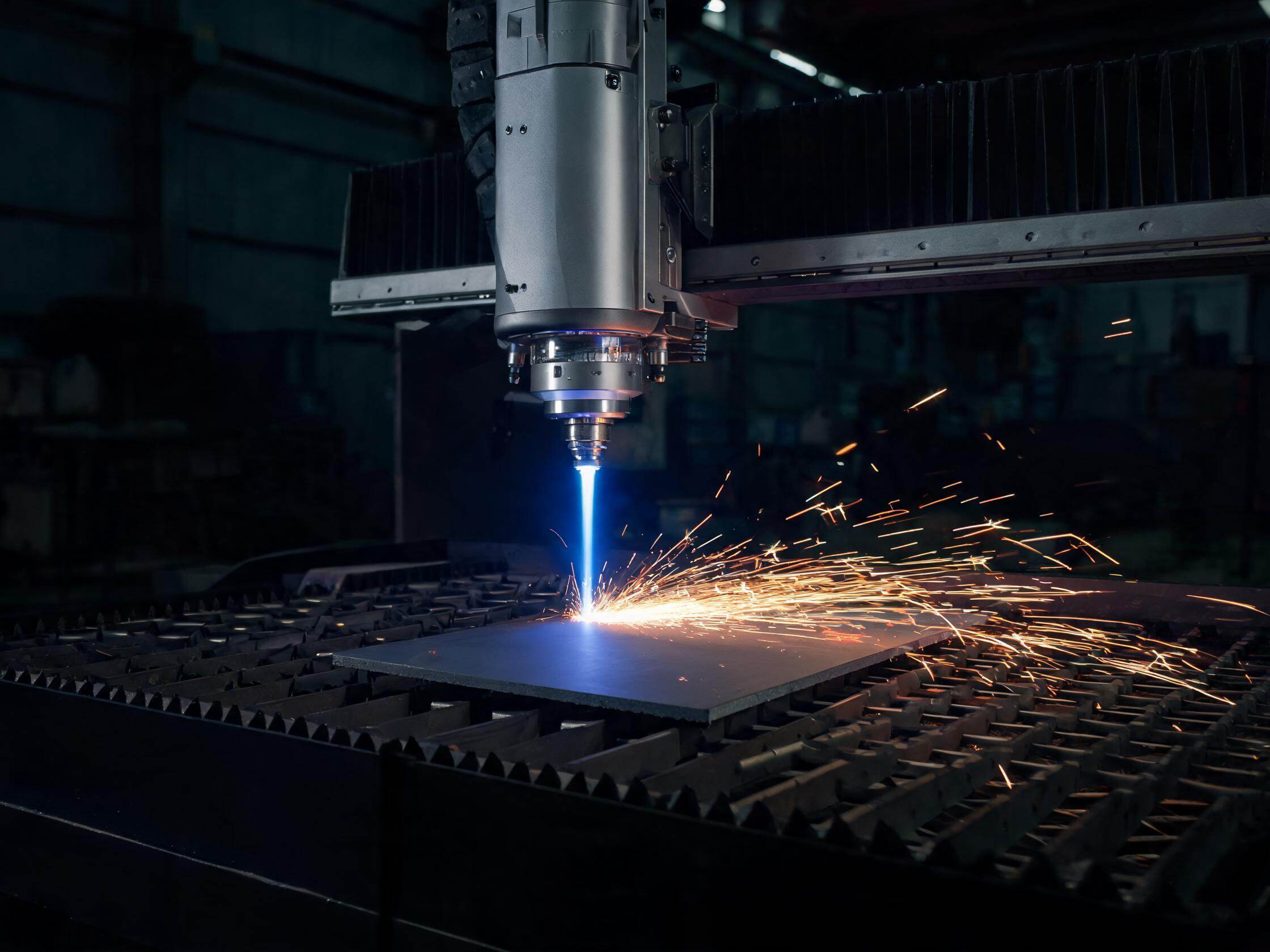 Industrial laser system with precision optics