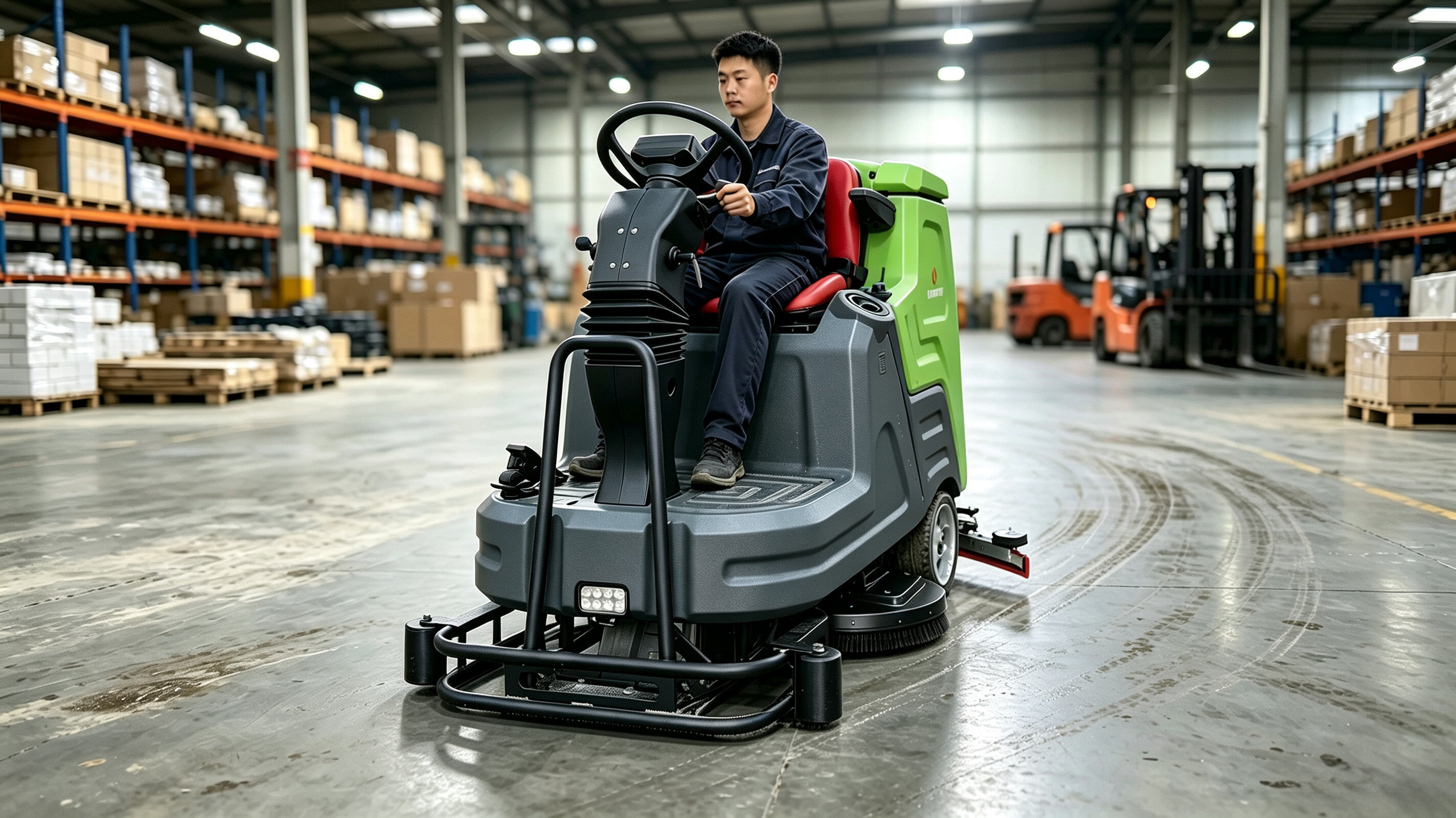 Electric Floor Scrubber