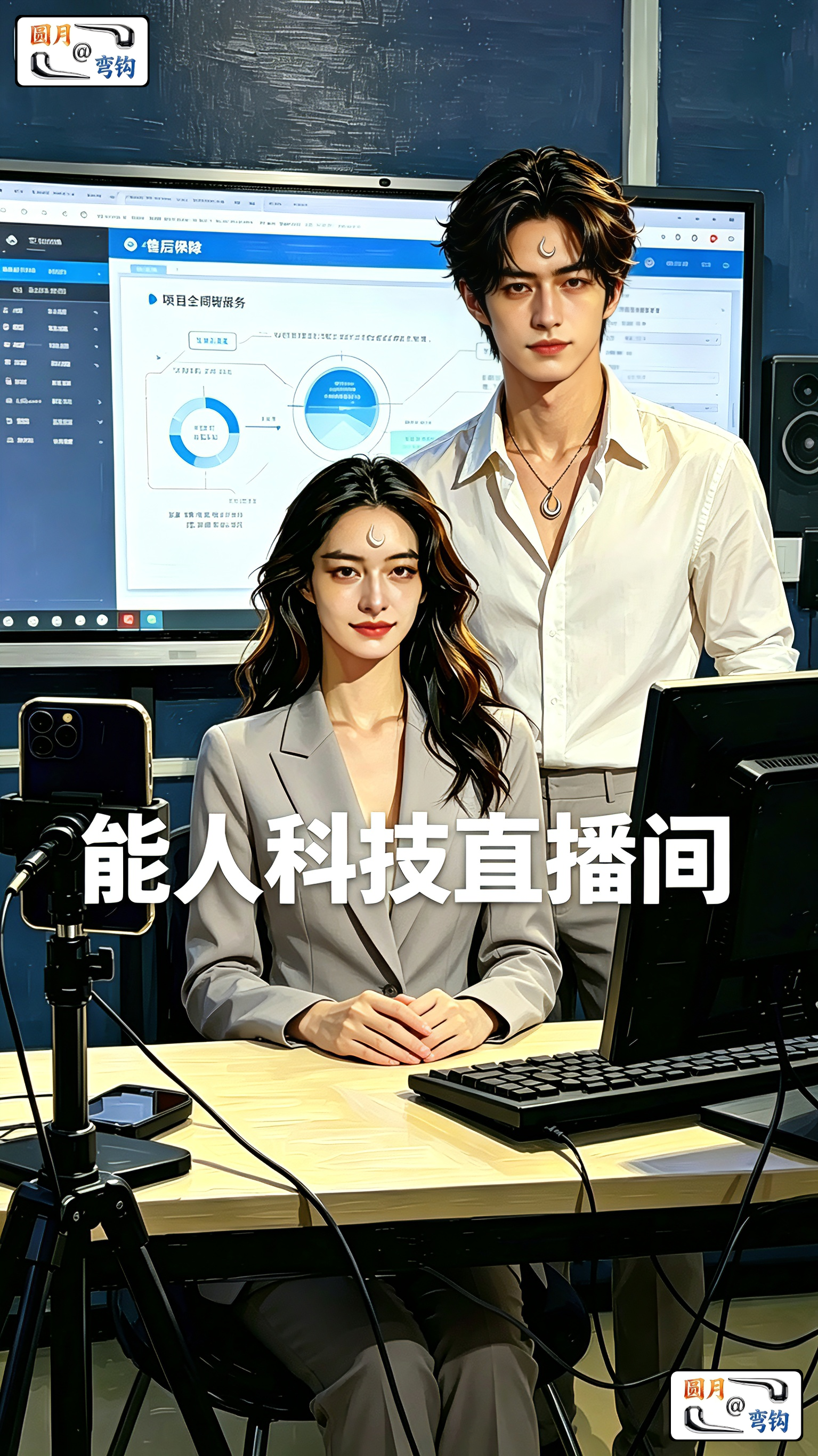 圆月弯钩加入能人科技